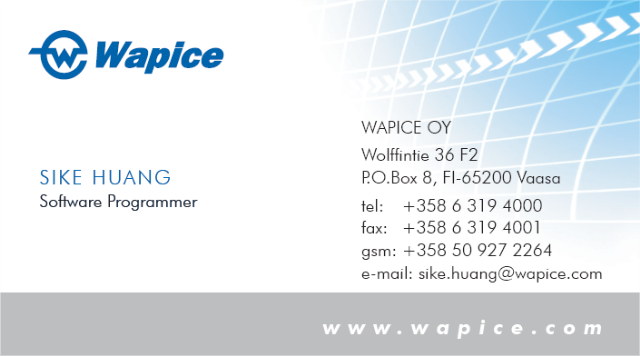 business card